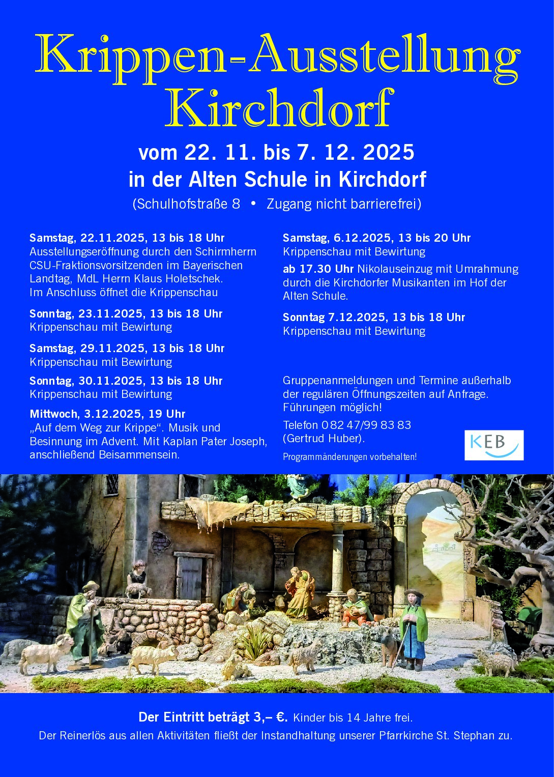 Krippenausstellung in Kirchdorf