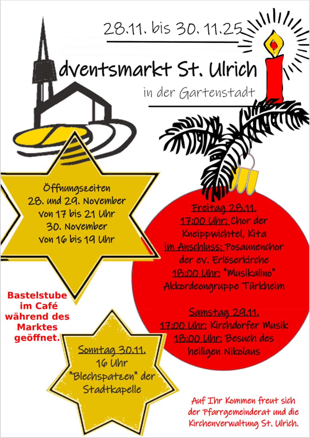 Adventsmarkt am 1. Adventswochenende: Gartenstadt