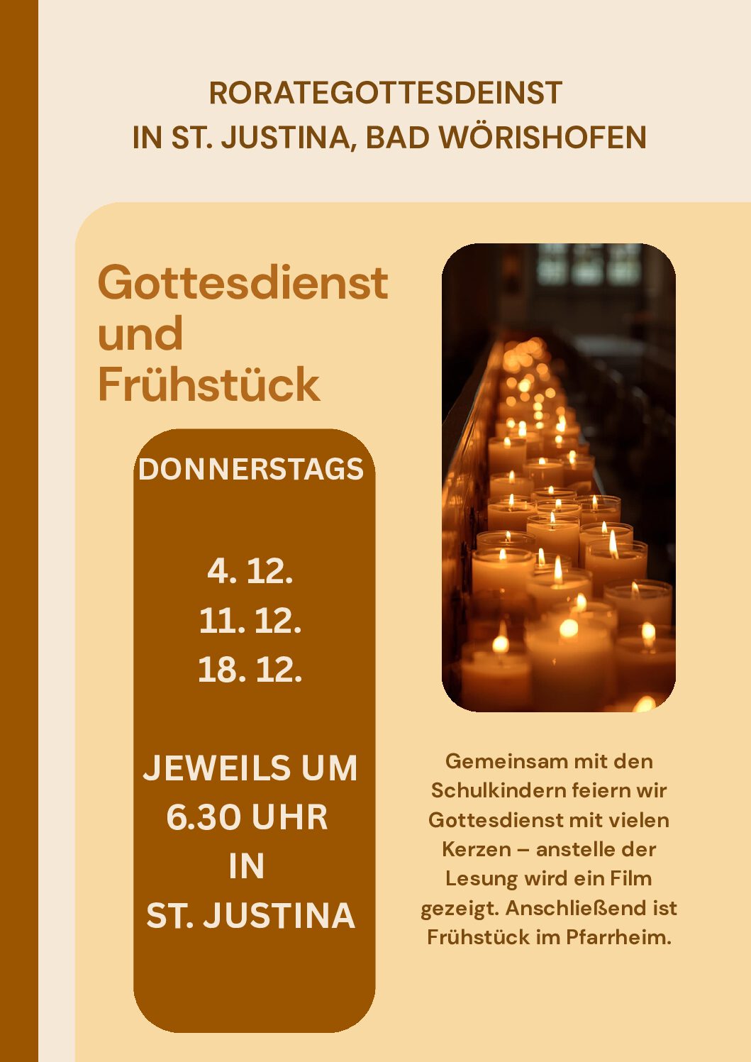 Rorategottesdienst für Schulkinder