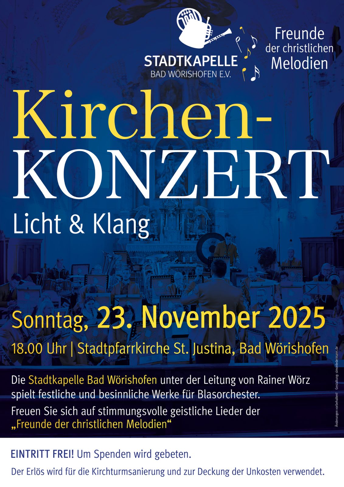 Kirchenkonzert 23.11. St. Justina