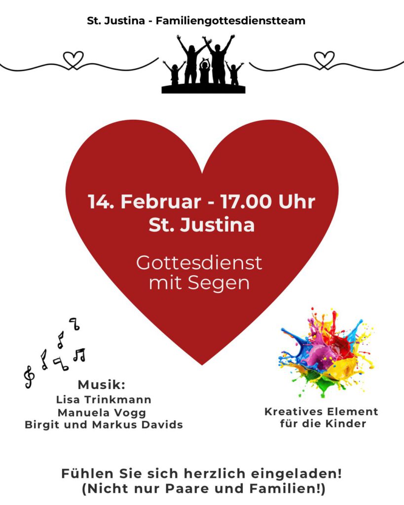 Valentinsgottesdienst 14.2. St. Justina