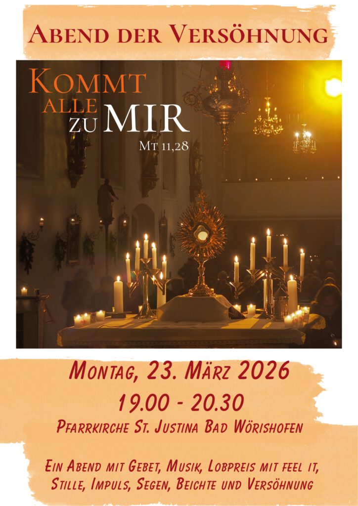 Abend der Versöhnung 23.3. St. Justina